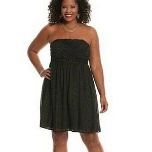 Lane Bryant Empire Flowy Strapless dress 18